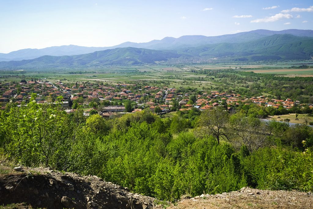 Гледка от пътя към село Христо Даново